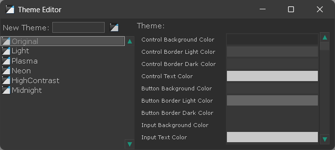 Customizable editor interface