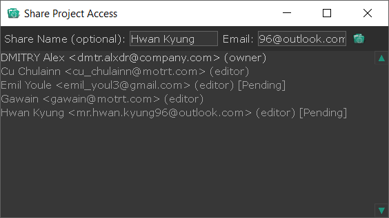 Team collaboration and project sharing in Open Dev Kit